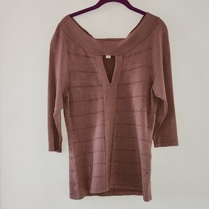 Boston Proper Bandage Top Large Mauve